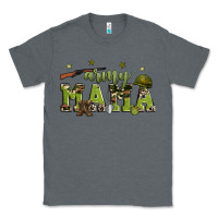 Charcoal Heather army mama Classic Tee - Zillion Design Studio