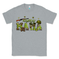 Heather Grey army mama Classic Tee - Zillion Design Studio