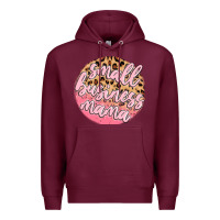 Burgundy small business mama Premium Hoodie - MaliasSmallBusiness