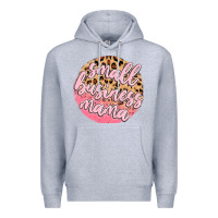 Heather Grey small business mama Premium Hoodie - MaliasSmallBusiness