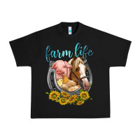 Black chicken pig horse farm life Urban Heavy Tee - texasbilliewilder