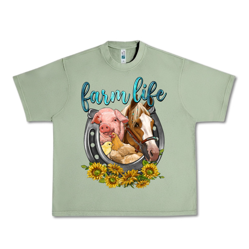 Chicken Pig Horse Farm Life Urban Heavy Tee by texasbilliewilder | Teevron