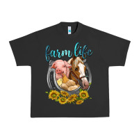 Pigment Black chicken pig horse farm life Urban Heavy Tee - texasbilliewilder