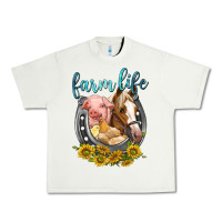Pistachio chicken pig horse farm life Urban Heavy Tee - texasbilliewilder