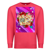 Cardinal playing cards with pearls and glitter air Premium Sweatshirt - AdoDesignShop