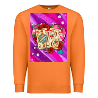 Carrot playing cards with pearls and glitter air Premium Sweatshirt - AdoDesignShop