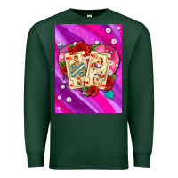 Playing Cards With Pearls And Glitter Air Premium Sweatshirt | Teevron