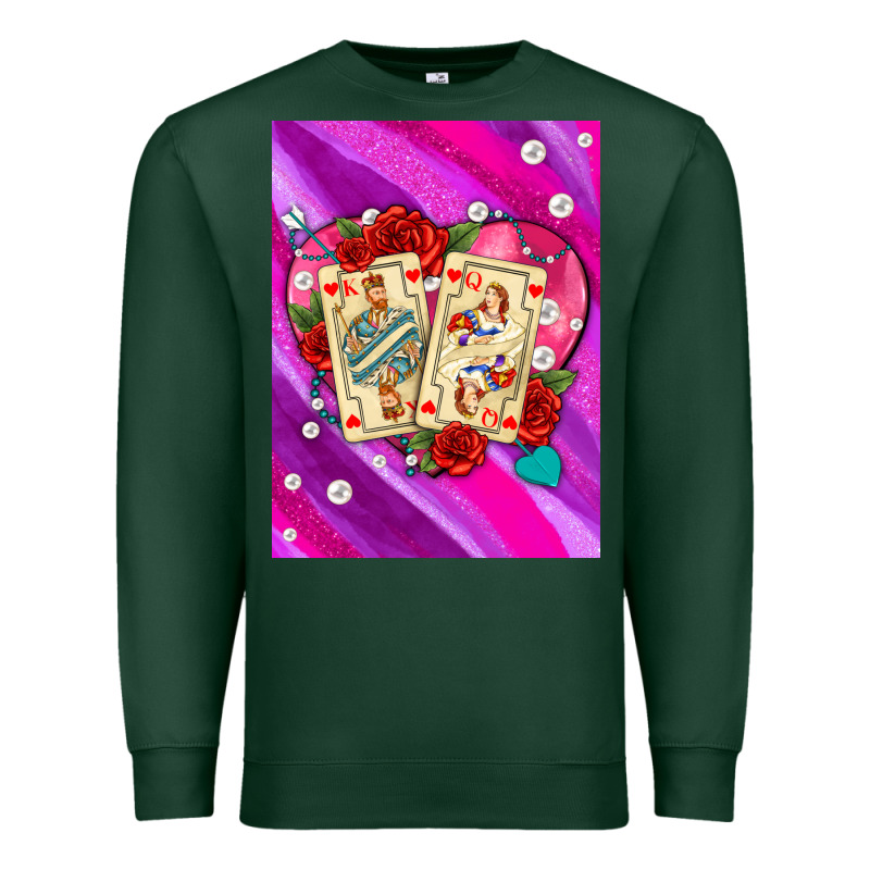 Playing Cards With Pearls And Glitter Air Premium Sweatshirt by AdoDesignShop | Teevron