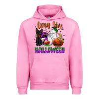 Fuchsia Pink long live halloween Urban Hoodie - NancyCooperArtShop