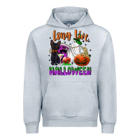 Heather Grey long live halloween Urban Hoodie - NancyCooperArtShop