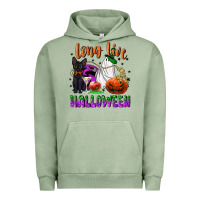 Pigment Oil Green long live halloween Urban Hoodie - NancyCooperArtShop