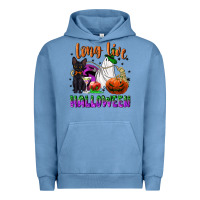 Pigment Pebble Blue long live halloween Urban Hoodie - NancyCooperArtShop