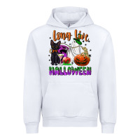 White long live halloween Urban Hoodie - NancyCooperArtShop