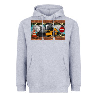 Heather Grey steam roller sippy cup Heavyweight Hoodie - Artiststas