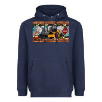 Navy steam roller sippy cup Heavyweight Hoodie - Artiststas