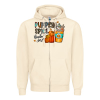 Sandshell pumpkin spice kinda girl Zipper Hoodie - CowhideDigitalArt