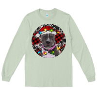 Matcha pitbull and buffalo plaid Long Sleeve Tee - RanaPortraitStore