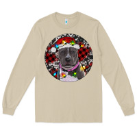 Mushroom pitbull and buffalo plaid Long Sleeve Tee - RanaPortraitStore