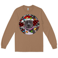 Toasted Coconut pitbull and buffalo plaid Long Sleeve Tee - RanaPortraitStore
