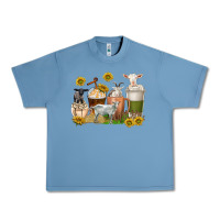 Pebble Blue coffee cups goats Urban Heavy Tee - texasbilliewilder