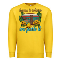 Lemon home is where we park it Premium Sweatshirt - Artiststas