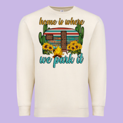 Home Is Where We Park It Premium Sweatshirt Designed By Artiststas