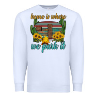 White home is where we park it Premium Sweatshirt - Artiststas