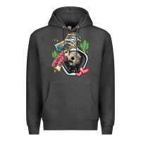 Charcoal Heather cowboy tears Premium Hoodie - MaliasSmallBusiness