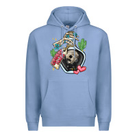Colony Blue cowboy tears Premium Hoodie - MaliasSmallBusiness