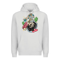 Dove Grey cowboy tears Premium Hoodie - MaliasSmallBusiness