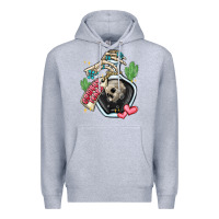 Heather Grey cowboy tears Premium Hoodie - MaliasSmallBusiness