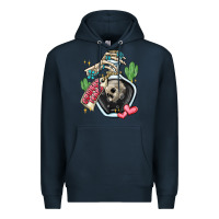 Navy cowboy tears Premium Hoodie - MaliasSmallBusiness