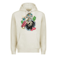 Oatmeal Heather cowboy tears Premium Hoodie - MaliasSmallBusiness