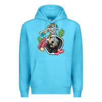 Ocean Blue cowboy tears Premium Hoodie - MaliasSmallBusiness