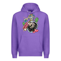 Purple cowboy tears Premium Hoodie - MaliasSmallBusiness