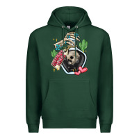 Sports Green cowboy tears Premium Hoodie - MaliasSmallBusiness