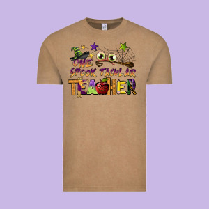 One Spook Tacular Teacher Vintage Tee Designed By Barkaloodesign