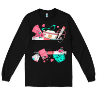 Black custom name nurse Long Sleeve Tee - texasbilliewilder