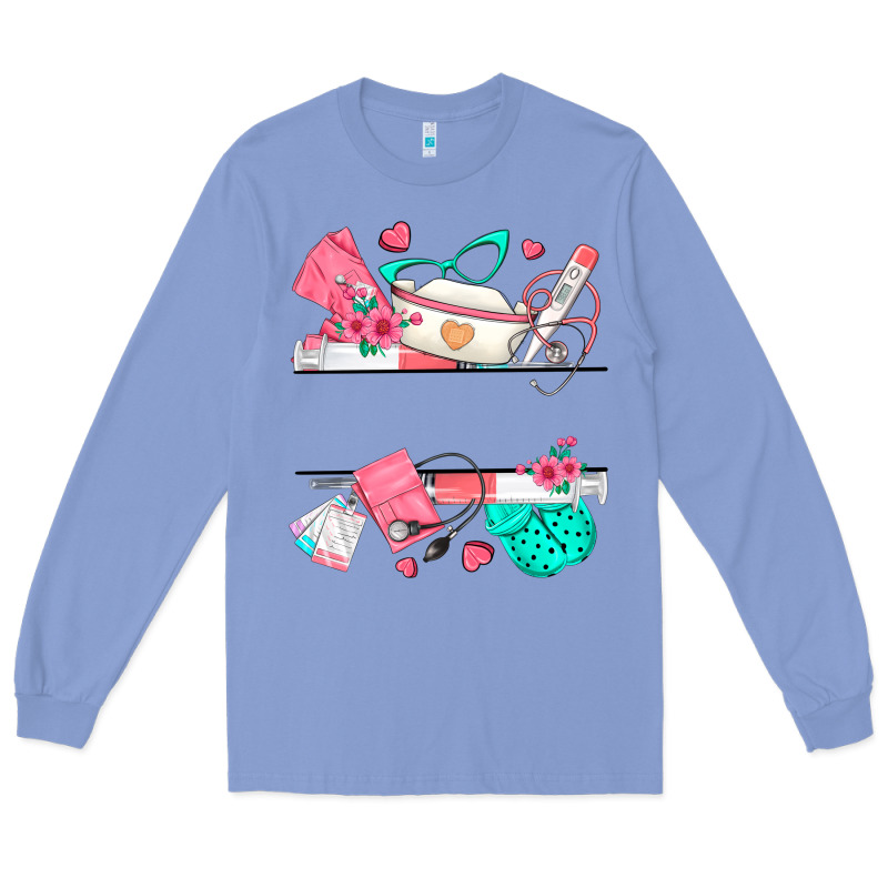 Custom Name Nurse Long Sleeve Tee by texasbilliewilder | Teevron