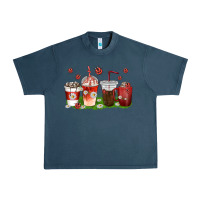 Midnight Navy coffee cups lady bug with daisies Urban Heavy Tee - texasbilliewilder