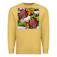 Antique Gold Mama And Baby Pig Premium Sweatshirt - BundleAndBundleShop
