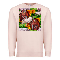 Pale Pink Mama And Baby Pig Premium Sweatshirt - BundleAndBundleShop