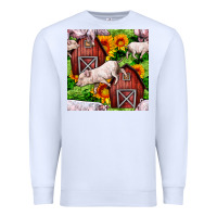 White Mama And Baby Pig Premium Sweatshirt - BundleAndBundleShop