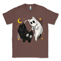 Chestnut Ghost Cats with Balance Halloween Classic Tee - texasbilliewilder