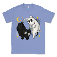 Colony Blue Ghost Cats with Balance Halloween Classic Tee - texasbilliewilder