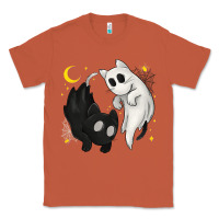 Copper Ghost Cats with Balance Halloween Classic Tee - texasbilliewilder