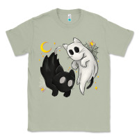 Matcha Ghost Cats with Balance Halloween Classic Tee - texasbilliewilder
