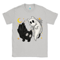 Moon Dust Ghost Cats with Balance Halloween Classic Tee - texasbilliewilder