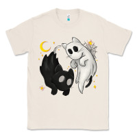 Natural Ghost Cats with Balance Halloween Classic Tee - texasbilliewilder
