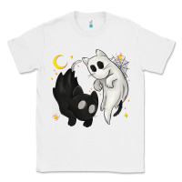 Ghost Cats With Balance Halloween Classic Tee | Teevron